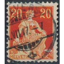 Helvetia: 20c - Switzerland 1908 - FH - MiNr 102x
