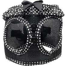 Black and White Polka Dot Ruffle Large