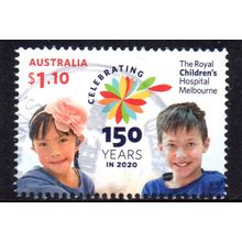 AUSTRALIA: 2020, CHILDREN'S HOSPITAL, USED SHEET PERFORATION STAMP. 276/290
