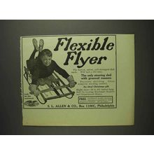 1914 Flexible Flyer Sled Ad - Steering with Grooved