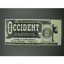 1914 Occident Flour Ad - The Guaranteed Flour