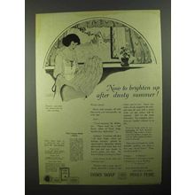 1922 Ivory Soap Ad - Brighten Up After Dusty Summer