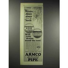 1929 ARMCO Culvert Ad - Winter Blows Down