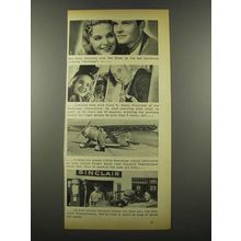 1939 Sinclair Oil Ad - Nan Grey and Tom Brown