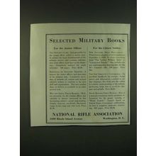 1940 NRA National Rifle Association Ad - Selected Military Books