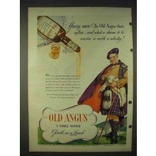 1940 Old Angus Scotch Ad - Hurry, Mon!