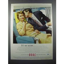 1959 BOAC Airways Ad - It's No Secret