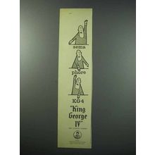 1960 King George IV Scotch Ad - Sema Phore KG4