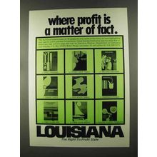 1972 Louisiana Dept. of Commerce Ad - Profit