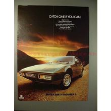 1977 Matra Simca Bagheera S Car Ad - Catch If You Can!