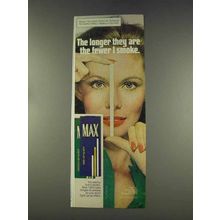 1977 Max Cigarettes Ad - The Longer They Are
