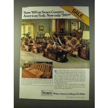 1979 Sears Country American Ashcroft II Sofa, Chair Ad