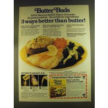 1980 Butter Buds Ad - 3 Ways Better than Butter