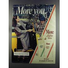 1982 More Lights Cigarettes Ad