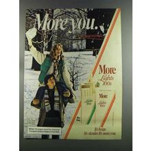 1982 More Lights 100s Cigarettes Ad - More You