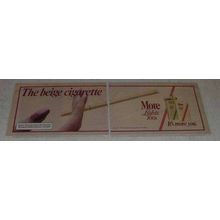1982 More Lights 100s Cigarettes Ad - The Beige