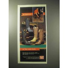 1985 Tony Lama Boots Ad - John Riggins - As American