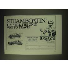 1989 Delta Queen Steamboat Co. Ad - Steamboatin' It's still the only way