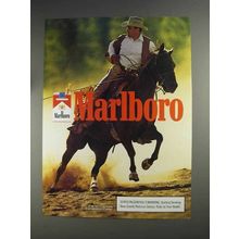 1991 Marlboro Cigarettes Ad - Cowboy