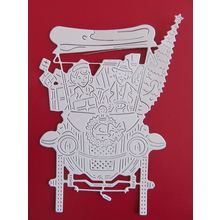 6 x Tattered Lace Die Cuts Driving Home For Christmas