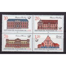GERMANY DDR [1987] MiNr 3067-70 4er ( **/mnh ) Bauwerke