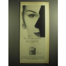 1959 Dana 20 Carats Perfume Ad - The invisible cosmetic that brings out
