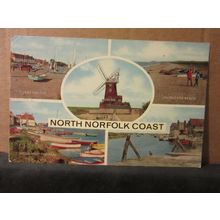 NORTH NORFOLK COAST.. used postcard multi-view by J. Salmon 1979 pm =