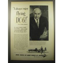 1950 Douglas DC-6 Plane Ad - Samuel Goldwyn - I always enjoy flying DC-6!