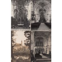 Schaftlarn Sartal Benediktinerstift Kirche 4x German Religious Postcard s