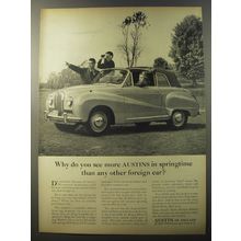 1953 Austin Somerset Convertible Ad - Why do you see more Austins in springtime