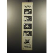1957 Plastic Wood Ad - Fix-it tips with Plastic Wood Table Tipsy?