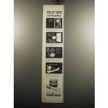 1957 Plastic Wood Ad - Fix-it tips with Plastic Wood Screen Split?