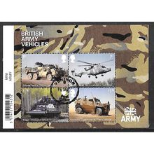 2021 British Army Vehicles with Barcode Mini Sheet Fine Used HRD2-A