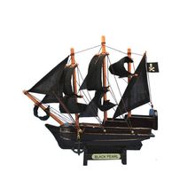 Pack Of 2] Wooden Black Pearl Pirates of the Caribbean Model Pirate Ship 7""