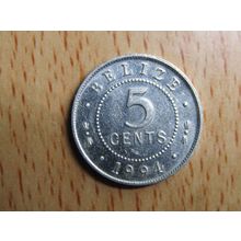 Belize 1994 5 Cents Coin