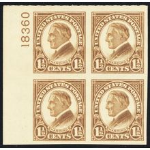 631, Mint XF LH Plate Block SCV $55 .. Stuart Katz