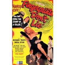 Fingerprints Don_t Lie (1951)_0 Movie Film Poster Canvas iconic design