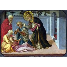 LIPPI, Fra Filippo - Saint Zeno exorcising the Daughter of Gallienus Art Gallery