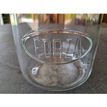 2 antique jars, Forza and Ball, original parts