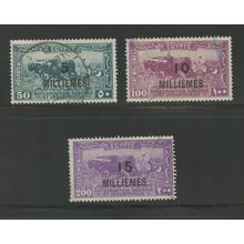 Egypt 115-117, 1926 Surcharges, VF, Used (EG481)