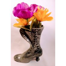 Handcrafted Cowgirl Boot Vase, Charming Western Accent for Home, Rustic Unique S
