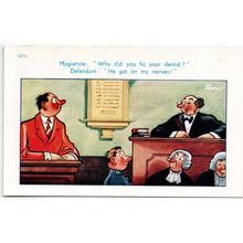 SEASIDE COMIC POSTCARD BY TROW NUMBER 12074 PUBLISHED BY BROOK PUBLISHING (4339)