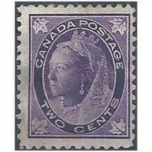 Canada 1897 SG144 2c Violet Mounted Mint.