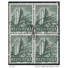 1952 Michel 775 - fine used (o) - block of 4