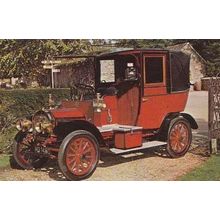 Vintage 1908 Unix Taxi Taxicab Cab Classic Car Photo Postcard