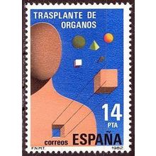 España. 1982. Mi # 2555. Organ Transplant