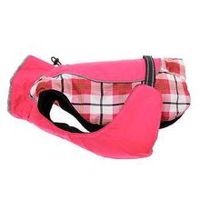 Alpine All-Weather Dog Coat - Raspberry Plaid Small