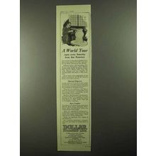 1925 Dollar Steamship Lines Ad - A World Tour