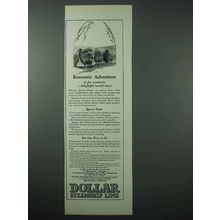 1925 Dollar Steamship Line Cruise Ad - Romantic