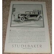 1929 Studebaker Commander Eight Brougham Ad!!